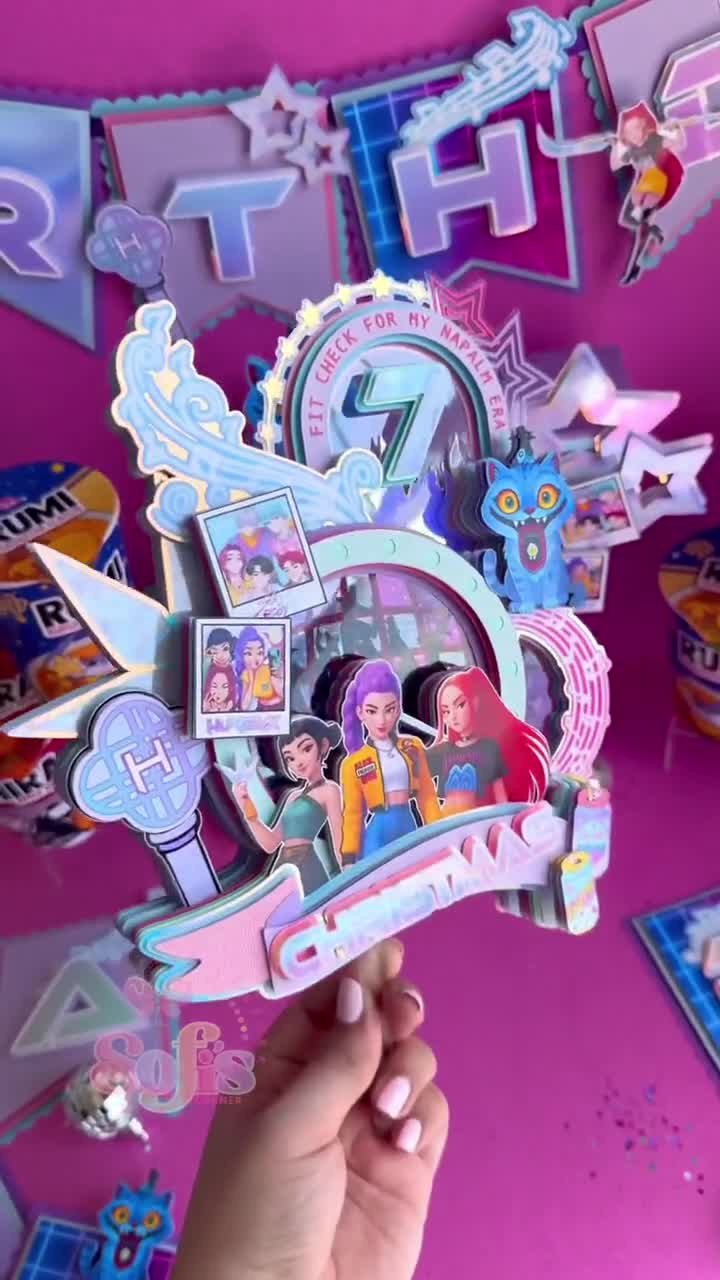 ハントリックス ケーキトッパー Kポップ デーモンハンターズ