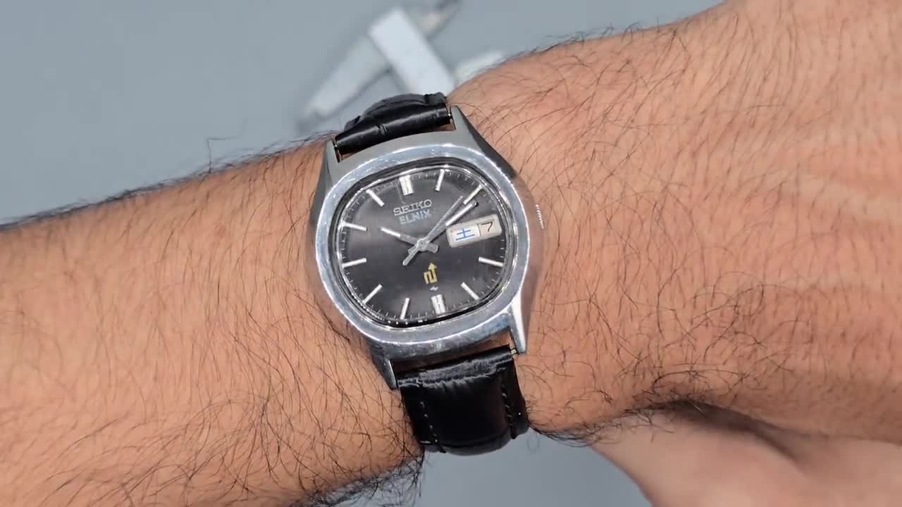 Vintage 1975 Seiko Elnix 0703-5001 JDM Electronic Day Date Men's