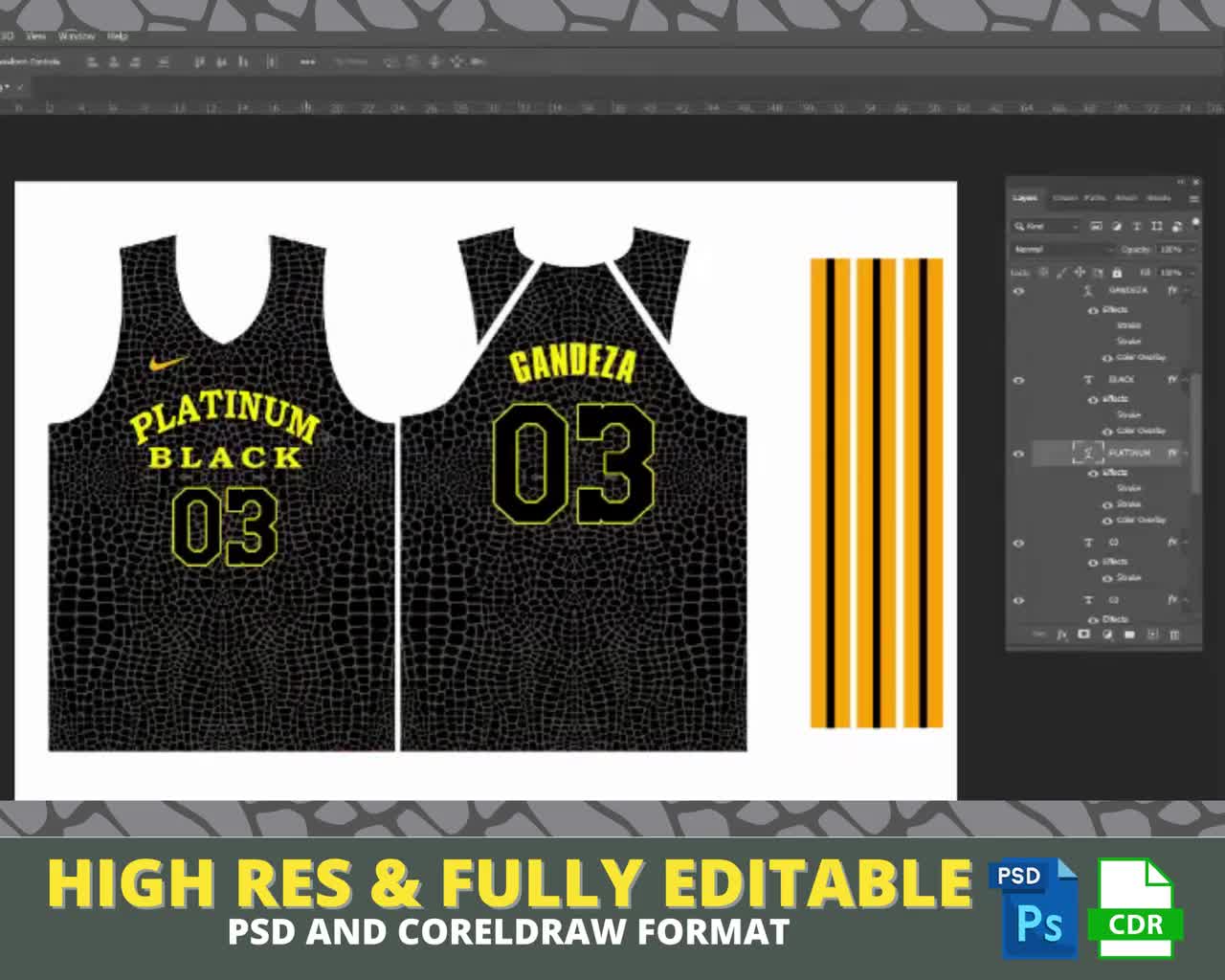How to design custom Basketball Uniform concepts using photoshop templates  