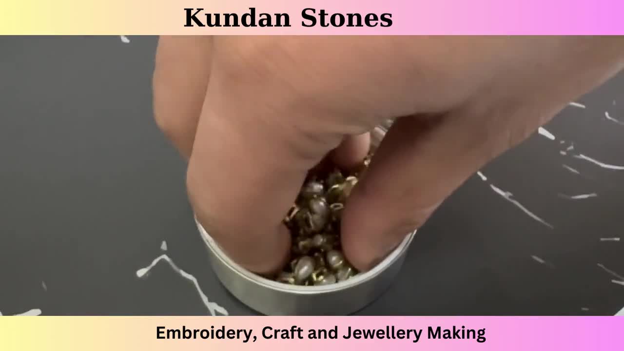 Cost of hot sale kundan stones