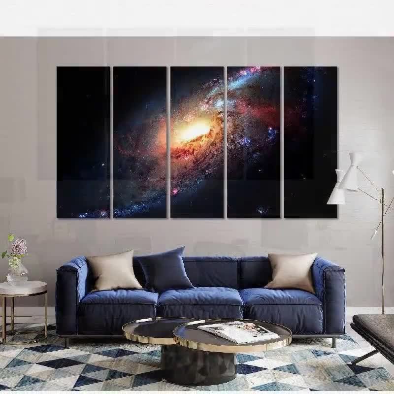 Universe Cool Art Ideas for Interior Room, Cosmos Large Print on Canvas,  Space Home Artwork Decor, Galaxy Stylish Art Design, Stars Picture -   Israel