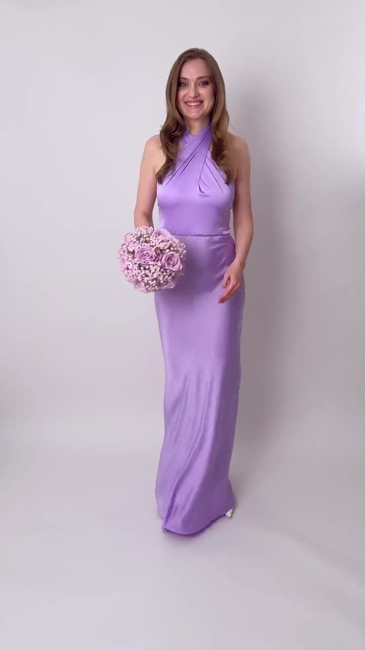 Plum Floor/ Knee Length Convertible Bridesmaid Dress Infinity Bridesmaid  Dress Multiway Wrap Dress Maternity Dress Ball Gown Wedding Dress 