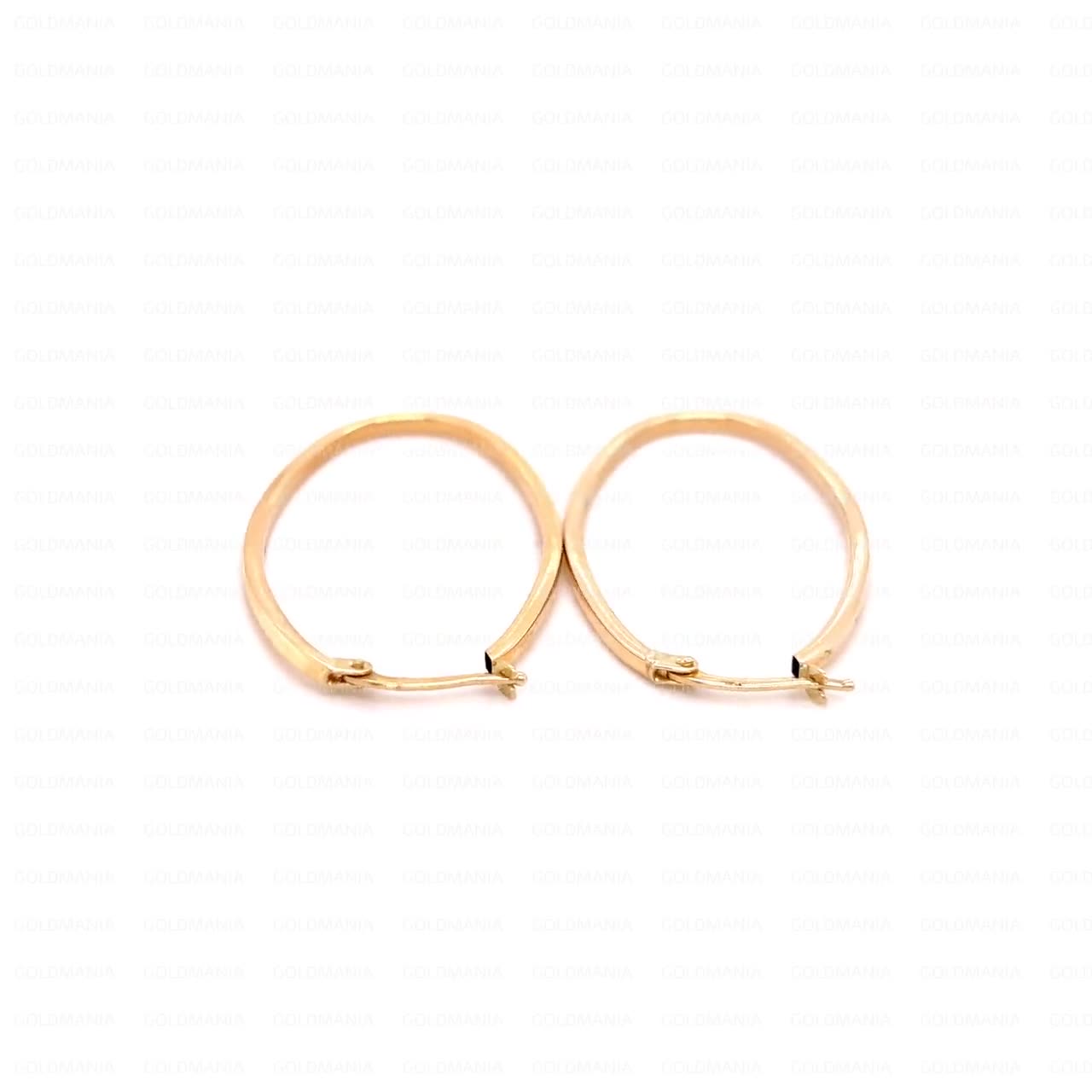 Orecchini A Cerchio Ovali Graduati In Oro Giallo 14 Carati: Finitura Testurizzata, Leggeri - Italia - Foto 9