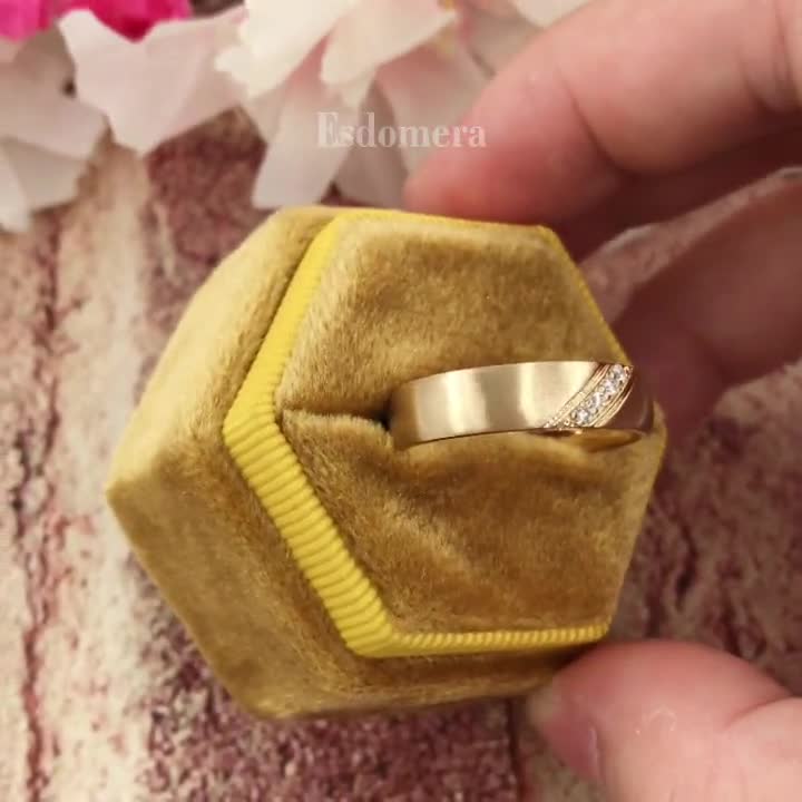 Anillo para esposo, banda simple para hombre, anillo de