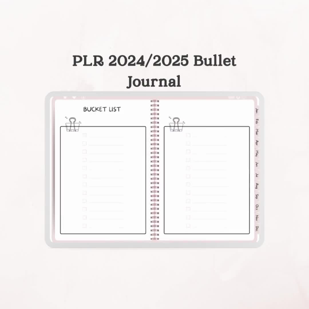 2024 Bullet Journal Cheat Sheet (Important elements + Printable Checklist)