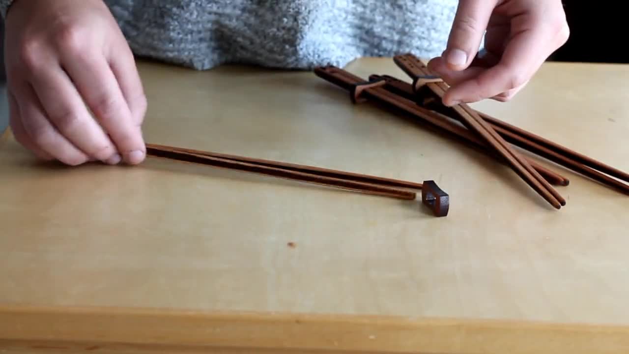 Handmade Wooden Chopsticks, 4 Designs