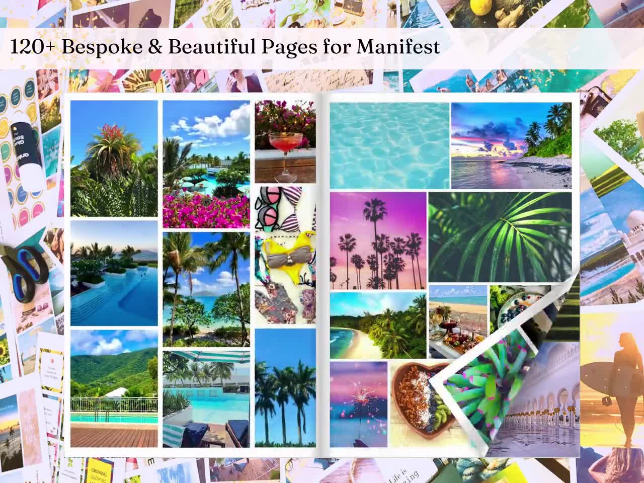 Vision Board Printable Pages PDF Manifest New Beginnings Mood Board for  Women Affirmations Inspirational Quotes Law of Attraction Abundance 