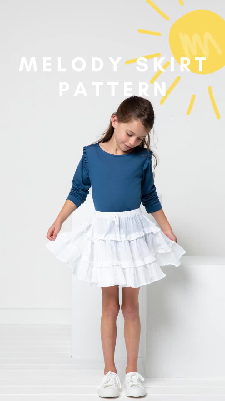 Meadow Skirt Sewing Pattern - Children ~ Digital Pattern + Video Class –  Twig + Tale