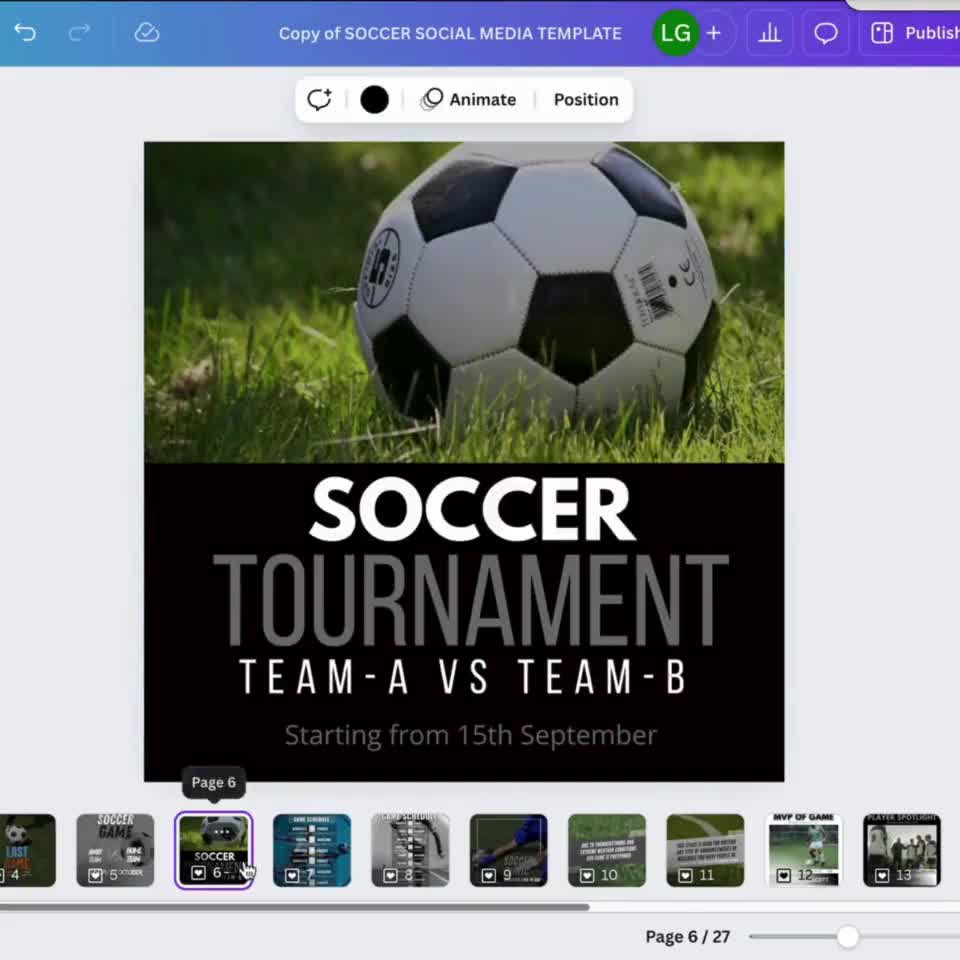 Basketball Social Media Canva Templates: High School Sports (Digitaler Download) video poster