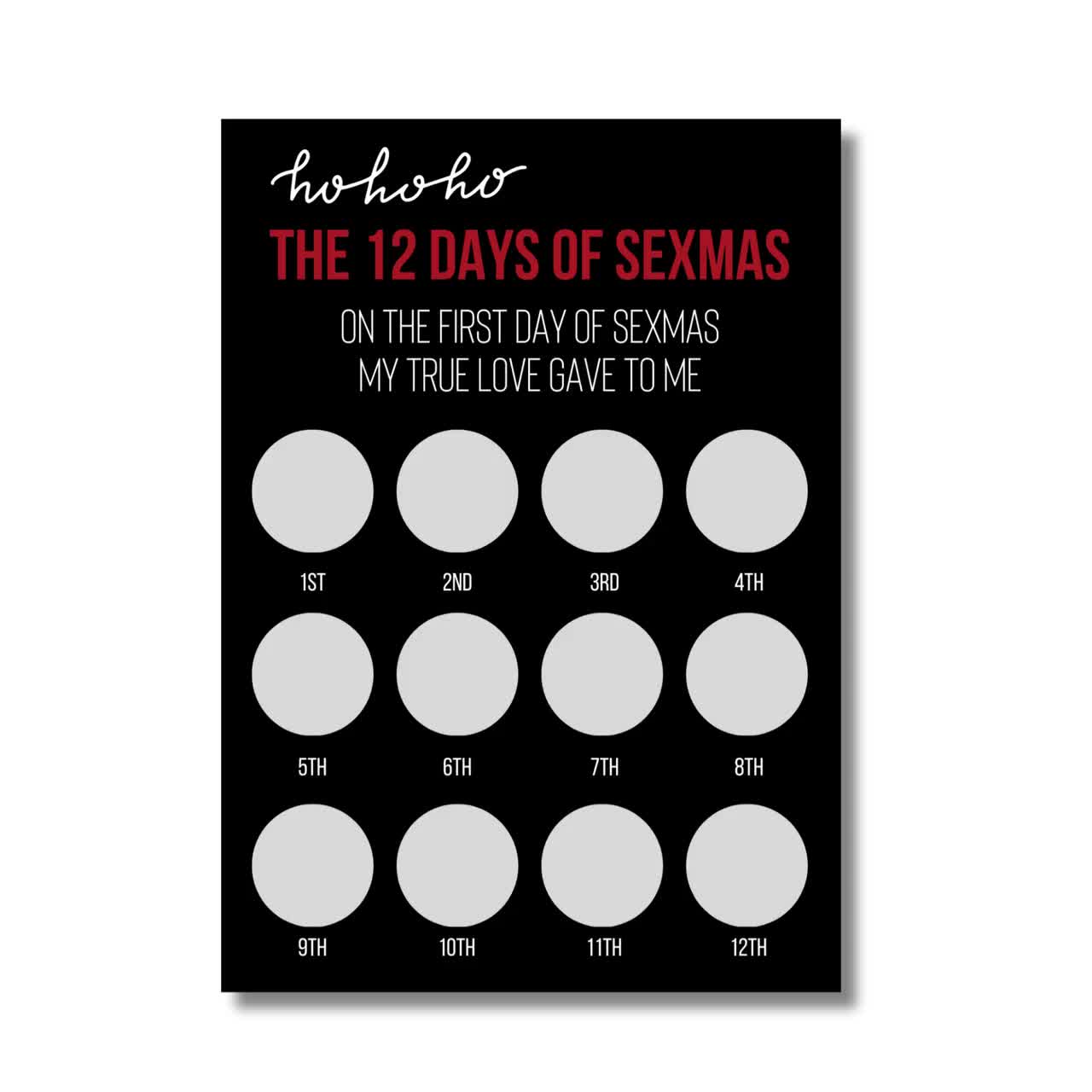 Scratch off Card, Naughty Adult Advent Calendar, Sexy Christmas Countdown,  Couples Christmas Calendar, Xmas Gift, Kamasutra, Sex Positions - Etsy