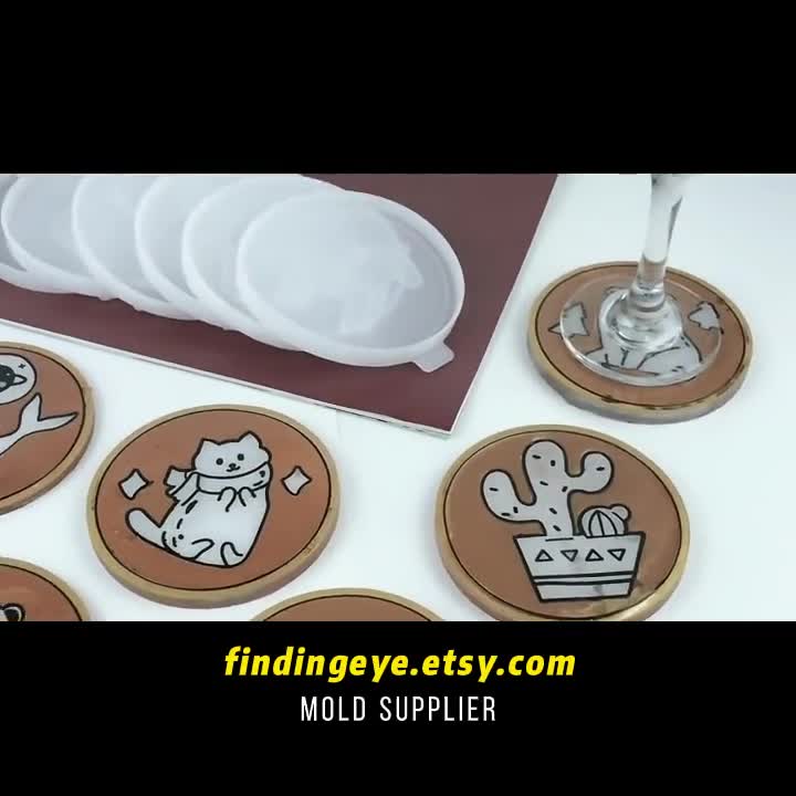Tray Mold, Circle Mold, Circle Resin Mold, Mold, Coaster Mold, Silicone  Mold, Resin Mold, Jewelry Tray Mold, Circle Coaster Mold 