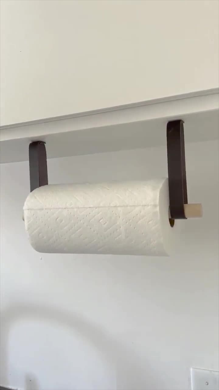 English Oak Paper Towel Stand - Larger Cross