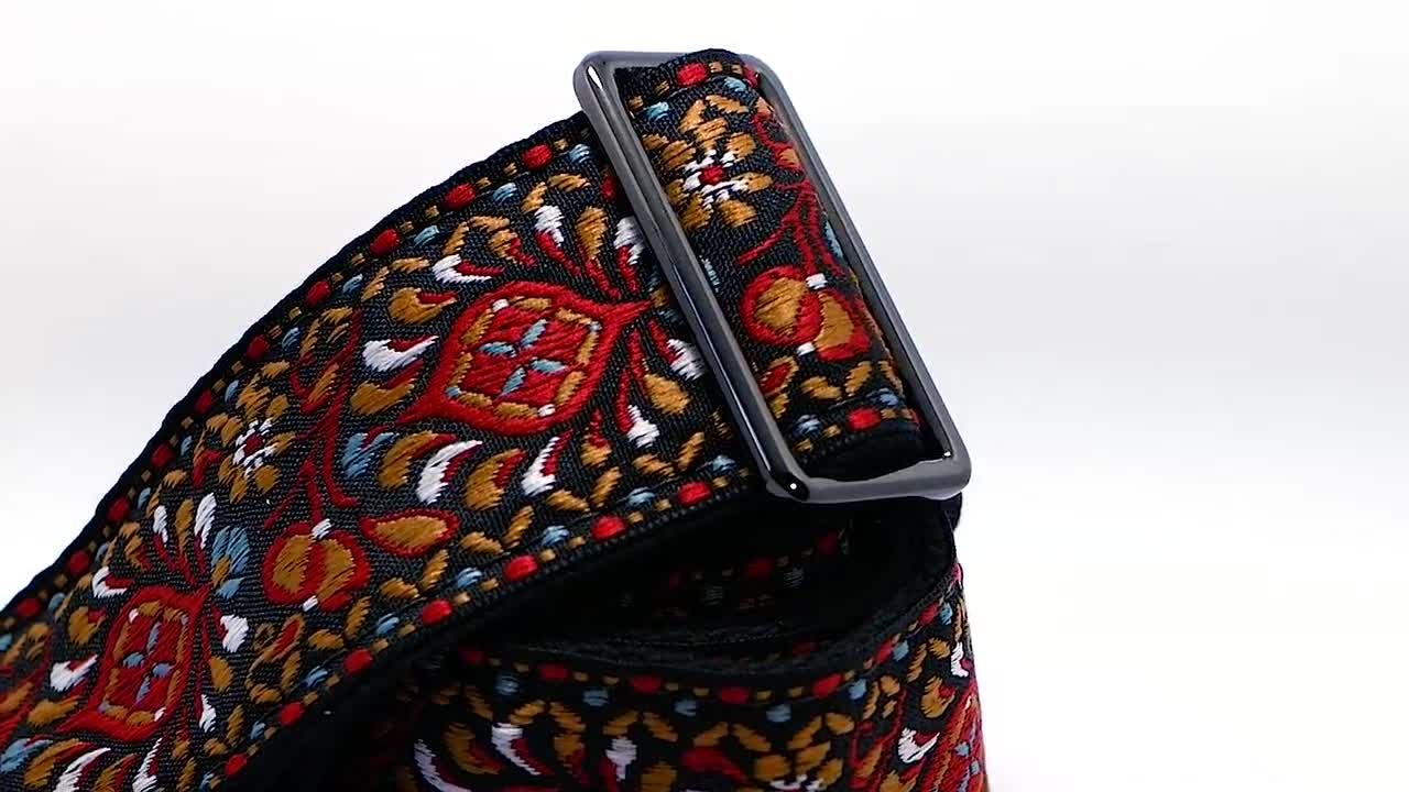 Vintage Pattern Crossbody Guitar Style Summer Purse Bag