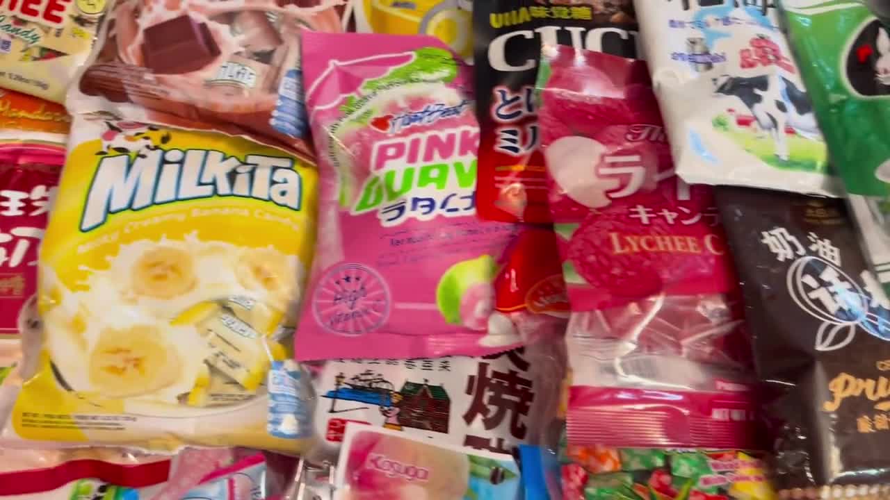 Assorted Asian Candy Bag/ 50pcs/ Japan Korea China Taiwan Thailand Malaysia  Indonesia Candy/ Asian Candy Mix/ Buy More Save More