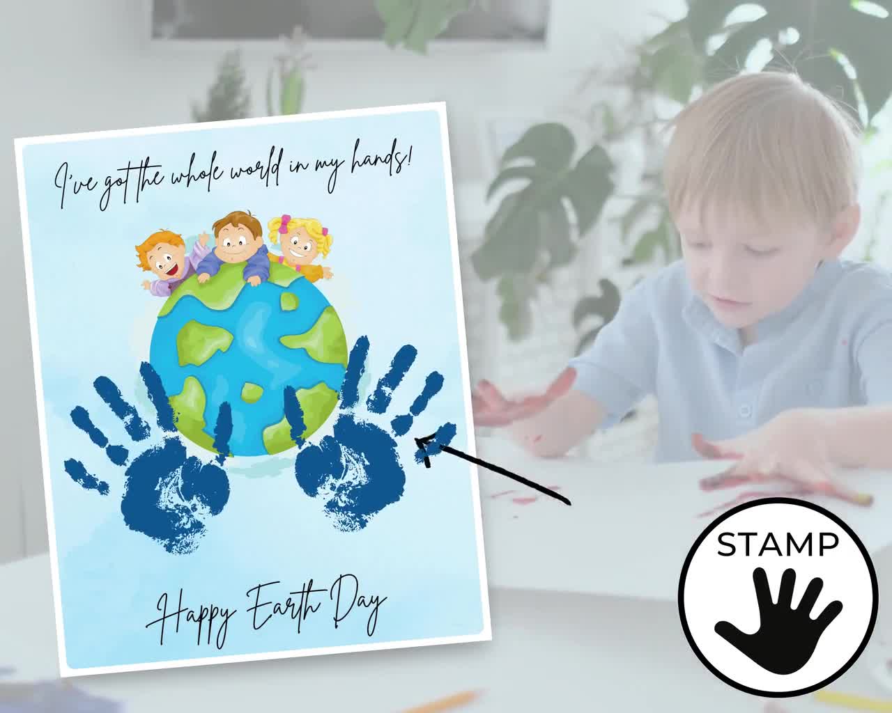 Earth Day Printable Craft for Preschool Toddlers, I've Got the
