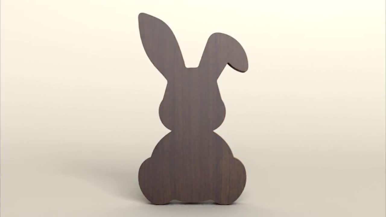 CNC Laser Wood Cut Table Lamp SquareShape Easter Bunny Pattern 3D Paper  Wooden Laser Cutting Sculpture Photoreal Intricate Enchanting Beautiful and  Whimsical · Creative Fabrica