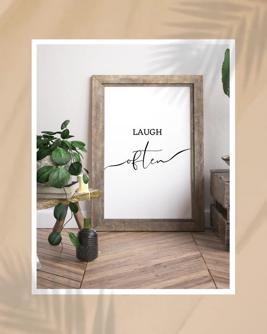 Eat Laugh Love, Kitchen Wall Decor, Home Wall Art Decor, Dining