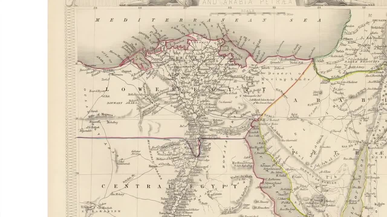 mapa de los sitios del antiguo egipto