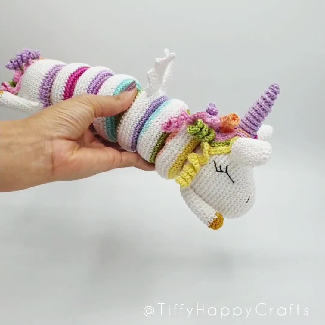 Tiffy the Sleepy Unicorn Stacking Toy Amigurumi Crochet - Etsy