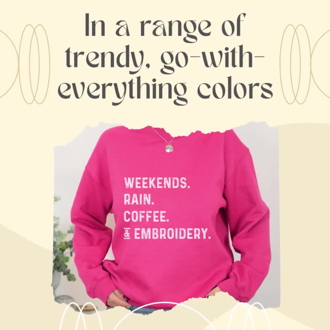 Custom Jersey Hoodie Coffee Love Photo Embroidery - Inthreadable