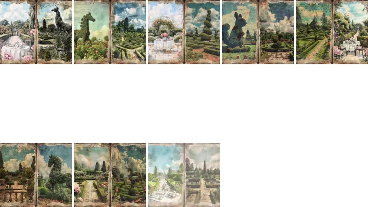 ピンクのカーネーションの罫線入りジャンクジャーナル ダブルページ