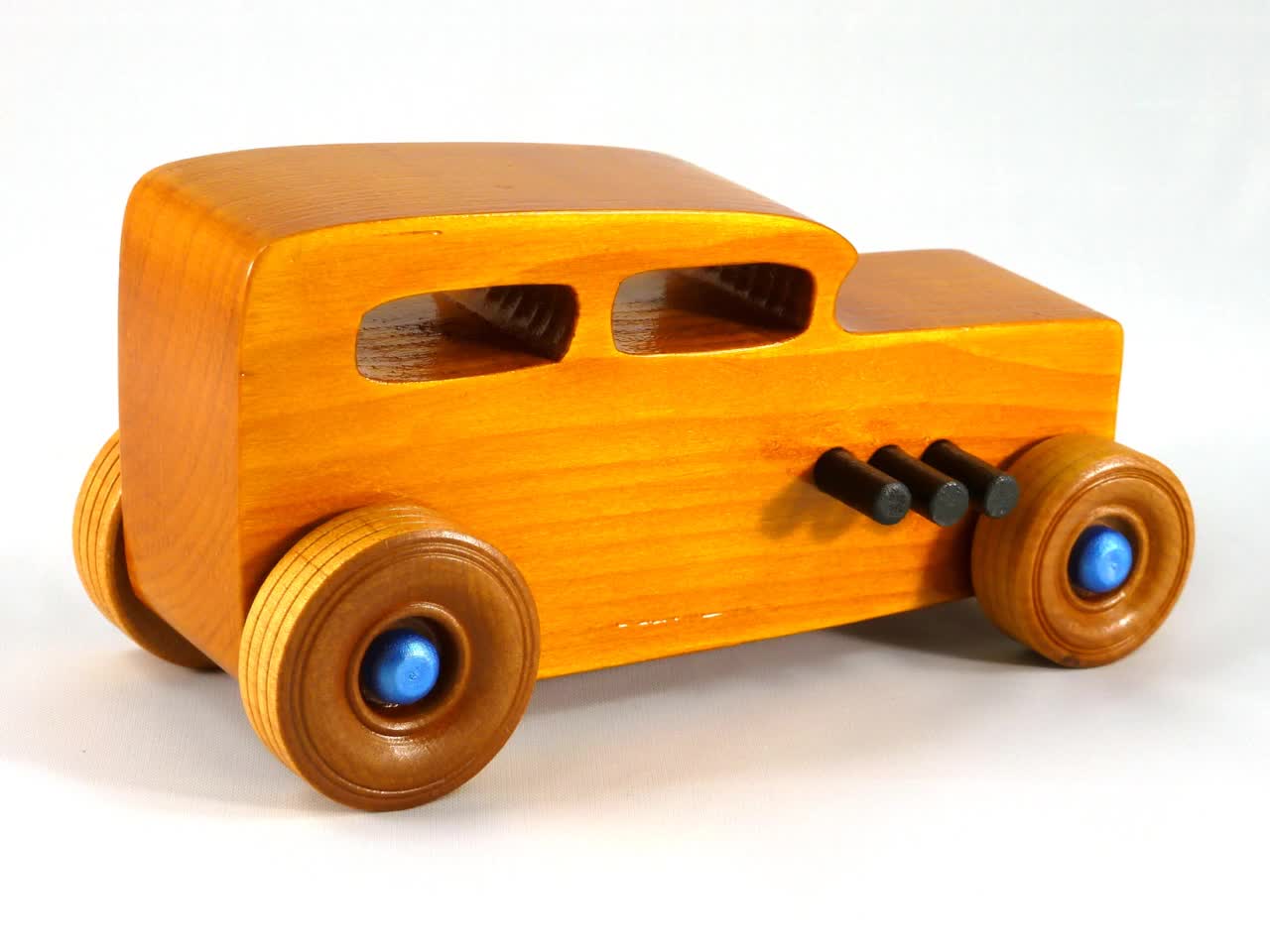Handmade Wooden Toy Car: Hot Rod 1932 Sedan video poster