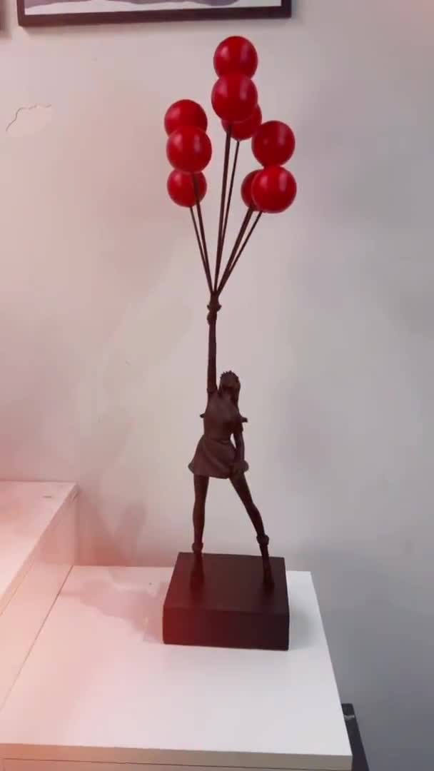 Get the Balloon Girl Banksy Flying Sculpture Modern Art