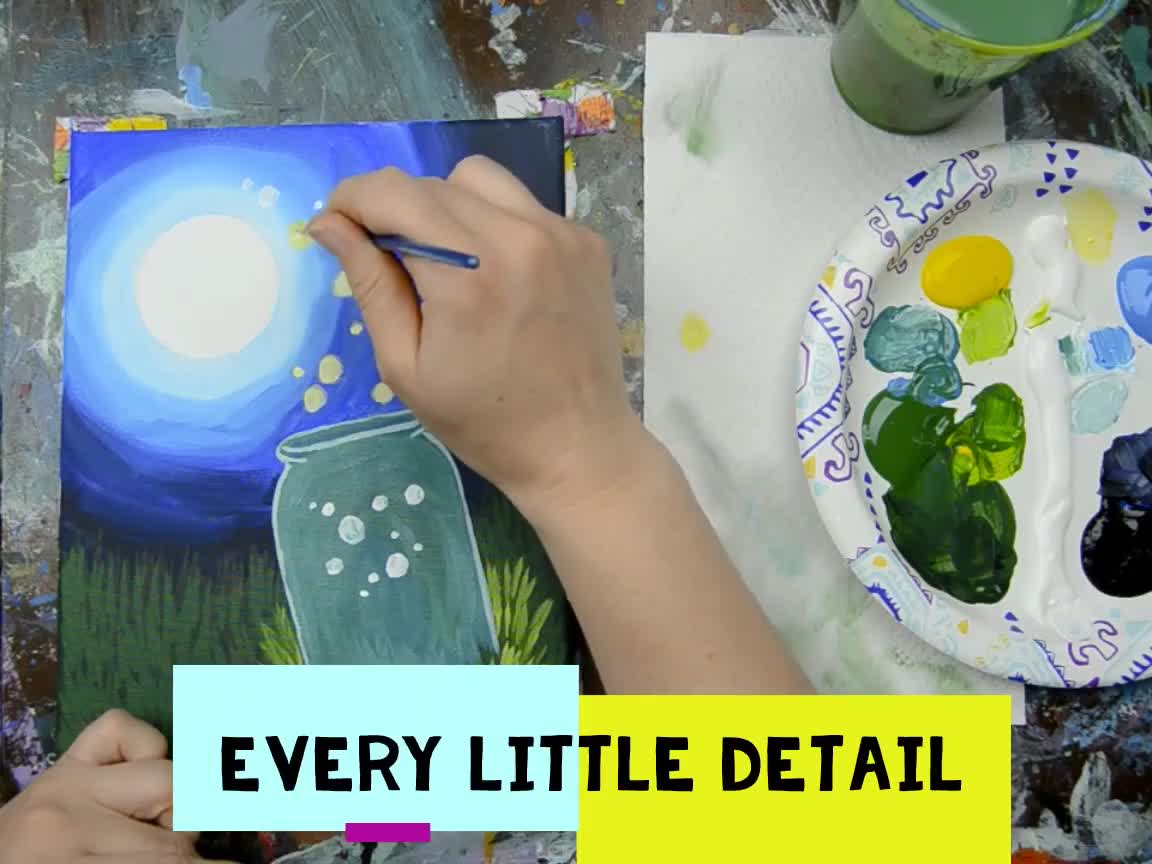 Paint Kit - Tropical Dreams Acrylic Painting Kit & Video Lesson - Paint and  Sip At Home - Paint Party