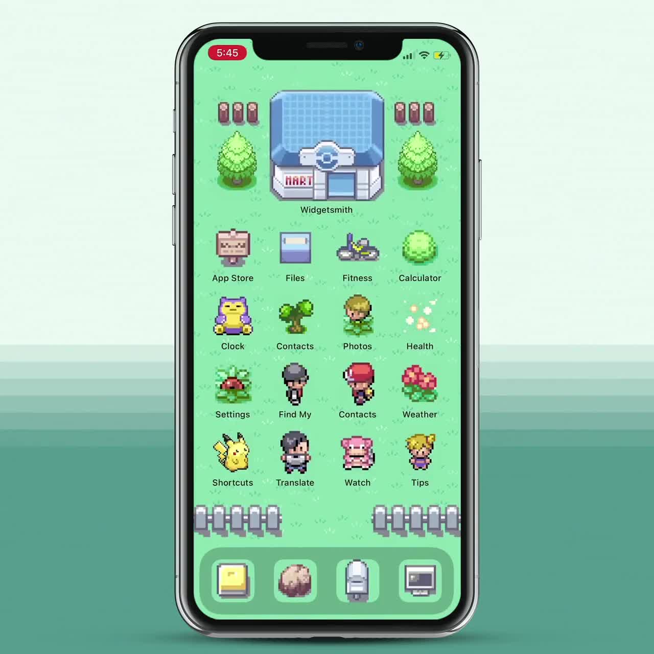 Pokemon HeartGold SoulSilver iOS14 Theme Pack - 667 App Icons