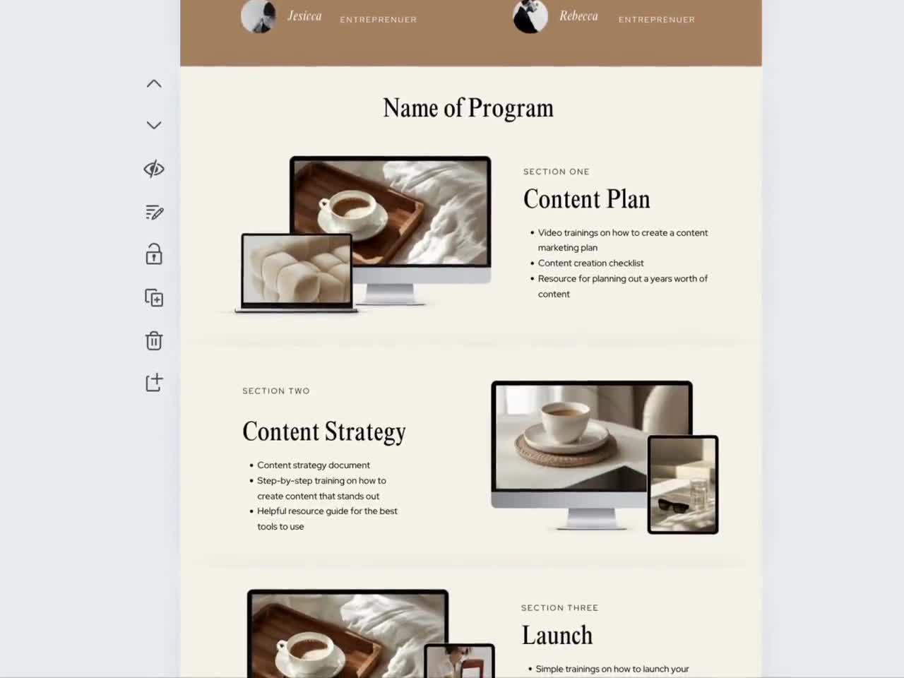 Mocha Canva Sales Page Template video poster