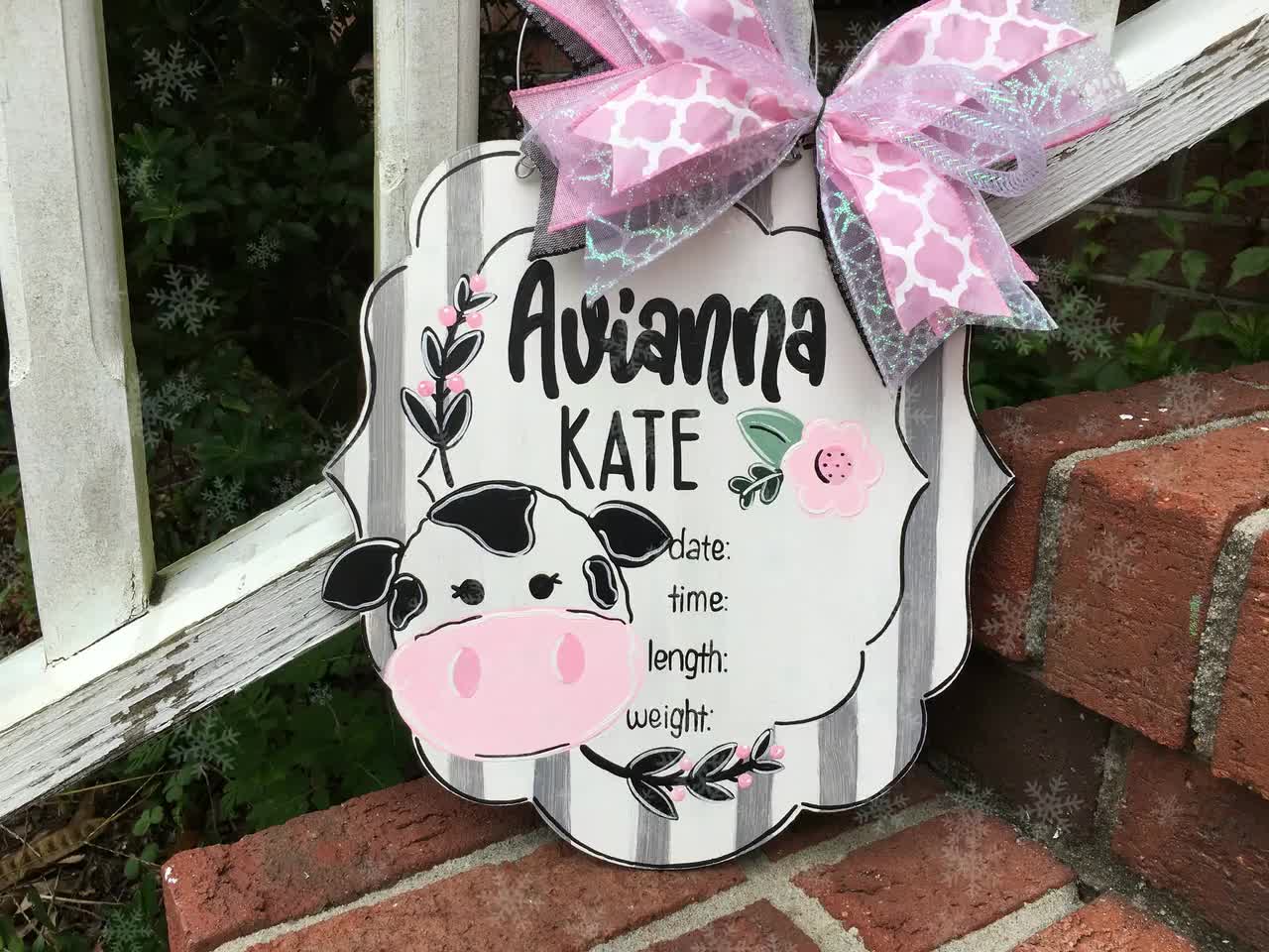 Etsy baby door store hangers