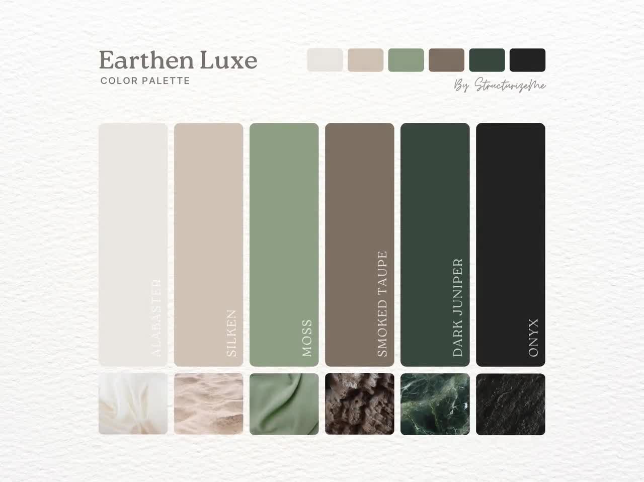 ブランドカラーパレット ナチュラルカラースキーム モダンカラーパレット ブランディングカラースキーム グリーンカラーパレット  中小企業ブランディングカラーパレット