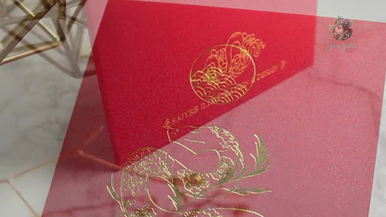Year of the Snake Red Envelope: Gold Foil Lunar New Year