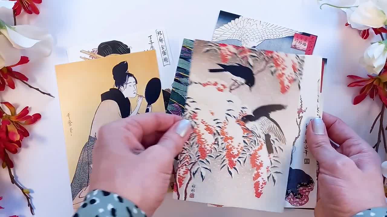 【返品不可】 of Set Postcards Art Ukiyo-e Japanese 10 Prints Postcard - 絵画