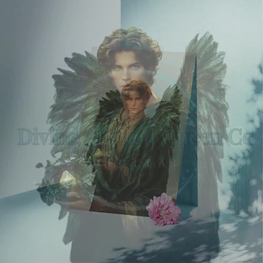 Archangel Ariel Art: Reiki Infused Spiritual Illustration (PNG JPG