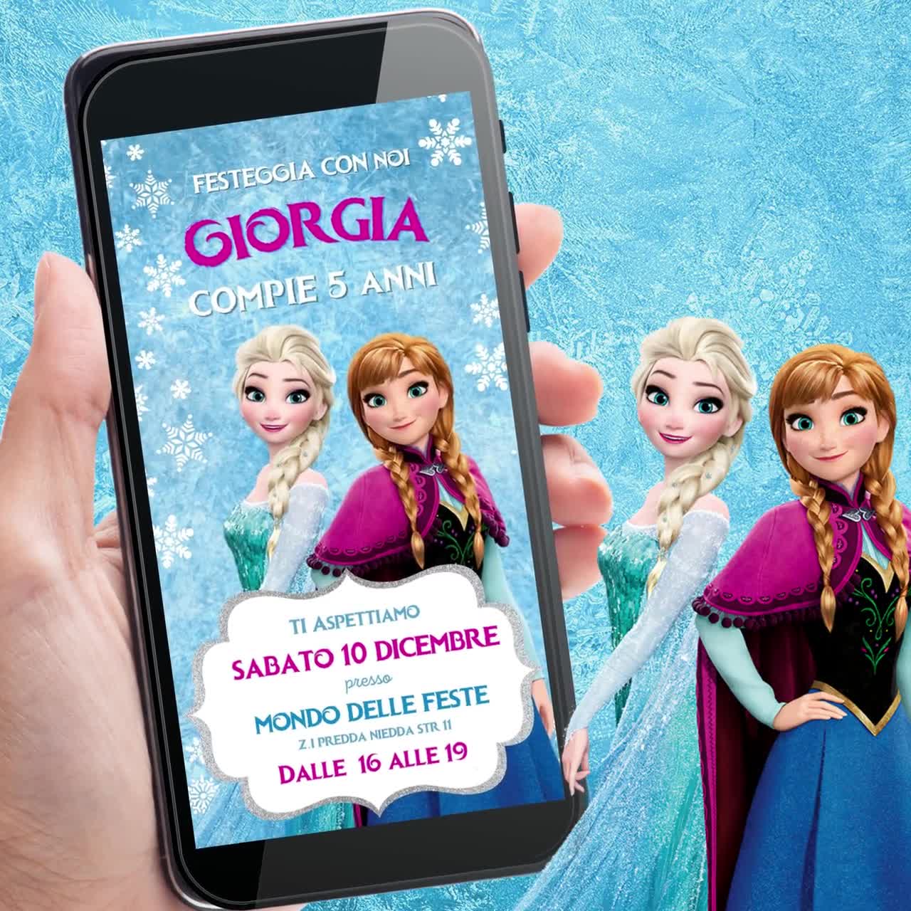 Convite Frozen 2 - Edite grátis com nosso editor online