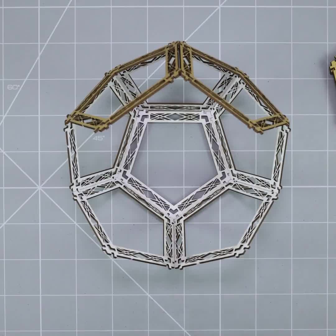 Sacred Geometry Model Kit to make a store planet dodecahedron,-LZJ