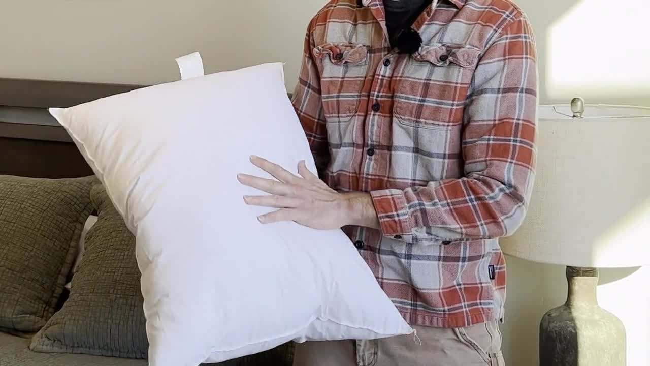 Pillowflex 20x36 inch Premium Polyester Filled Pillow Form Insert - Machine Wash