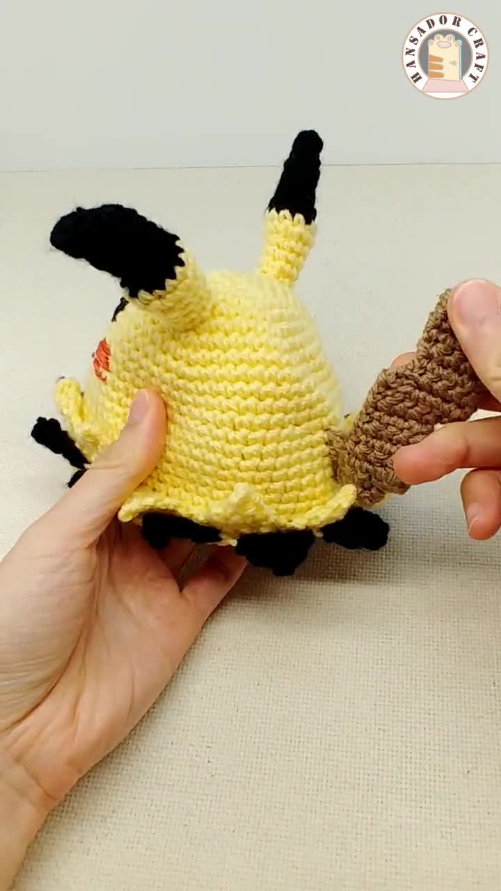 かぎ針編みパターン リバーシブル ピカチュウ＆ミミッキュ |かぎ針編み