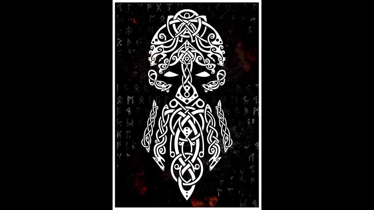 Tyr, God of War, Law and Justice Traditional Knotwork Art -  Norway