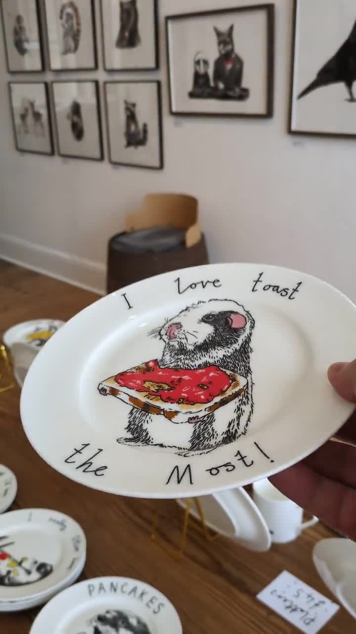 I Love Toast the Most!' Side Plate