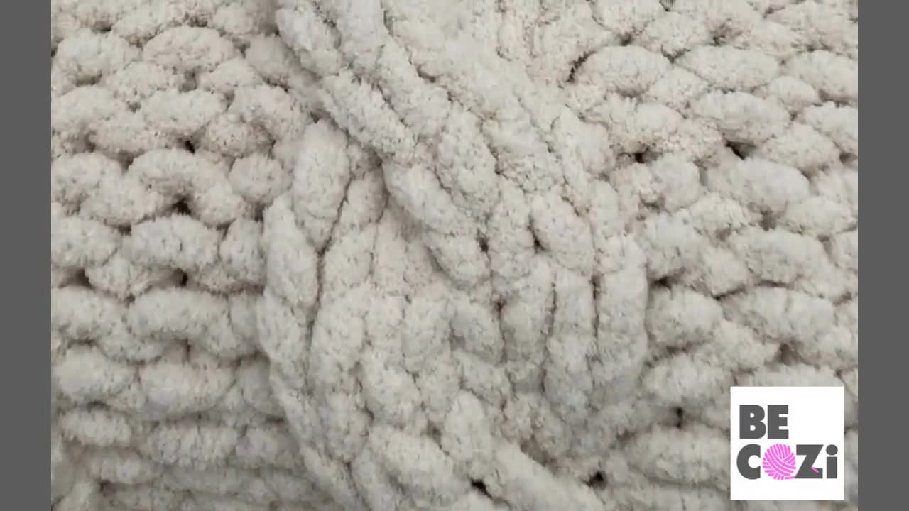 Chunky Knit Blanket, Chunky Chenille Blanket, Cable Knit, Arm Knit