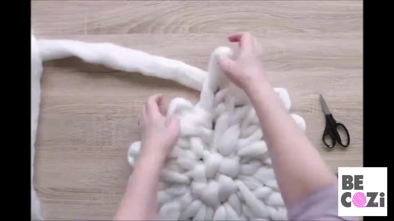 DIY Arm Knit Kit,35x60, Merino Blanket, Chunky Knit DIY Knitting