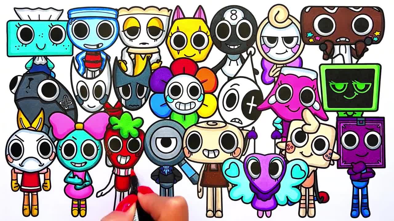 子供の絵 4キャラクター A4サイズ Amazon.co.jp: cupmod 4パック カートゥーンキャラクター