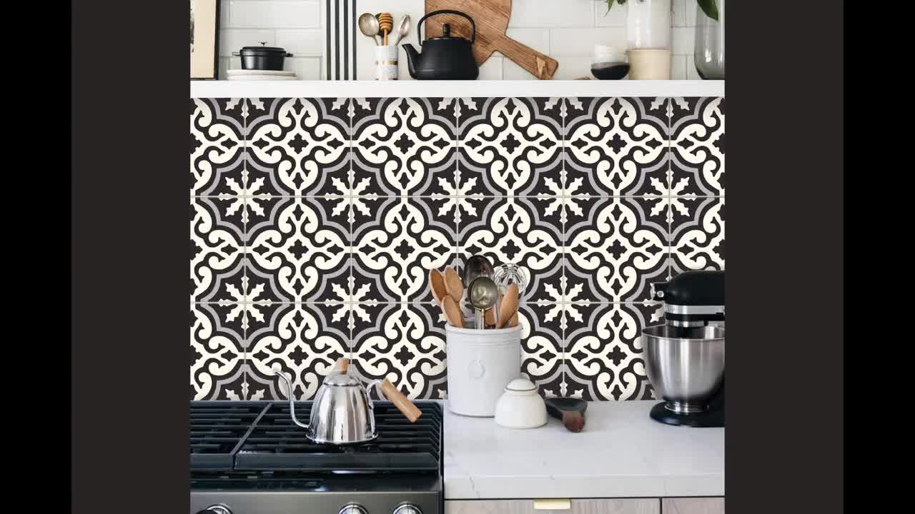 Acquista 10 pezzi modello in pelle finta pelle adesivo da parete cucina  backsplash bagno a prova di olio impermeabile decorazioni per la casa  adesivi murali peel stick