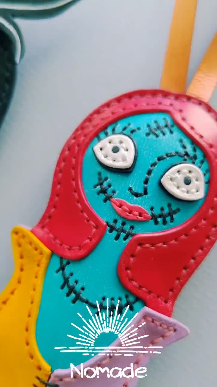 3 Spooky Nightmare Before Christmas Inspired Bag Charm Leather Patterns: Jack, Sally, and Oogie Boogie video poster