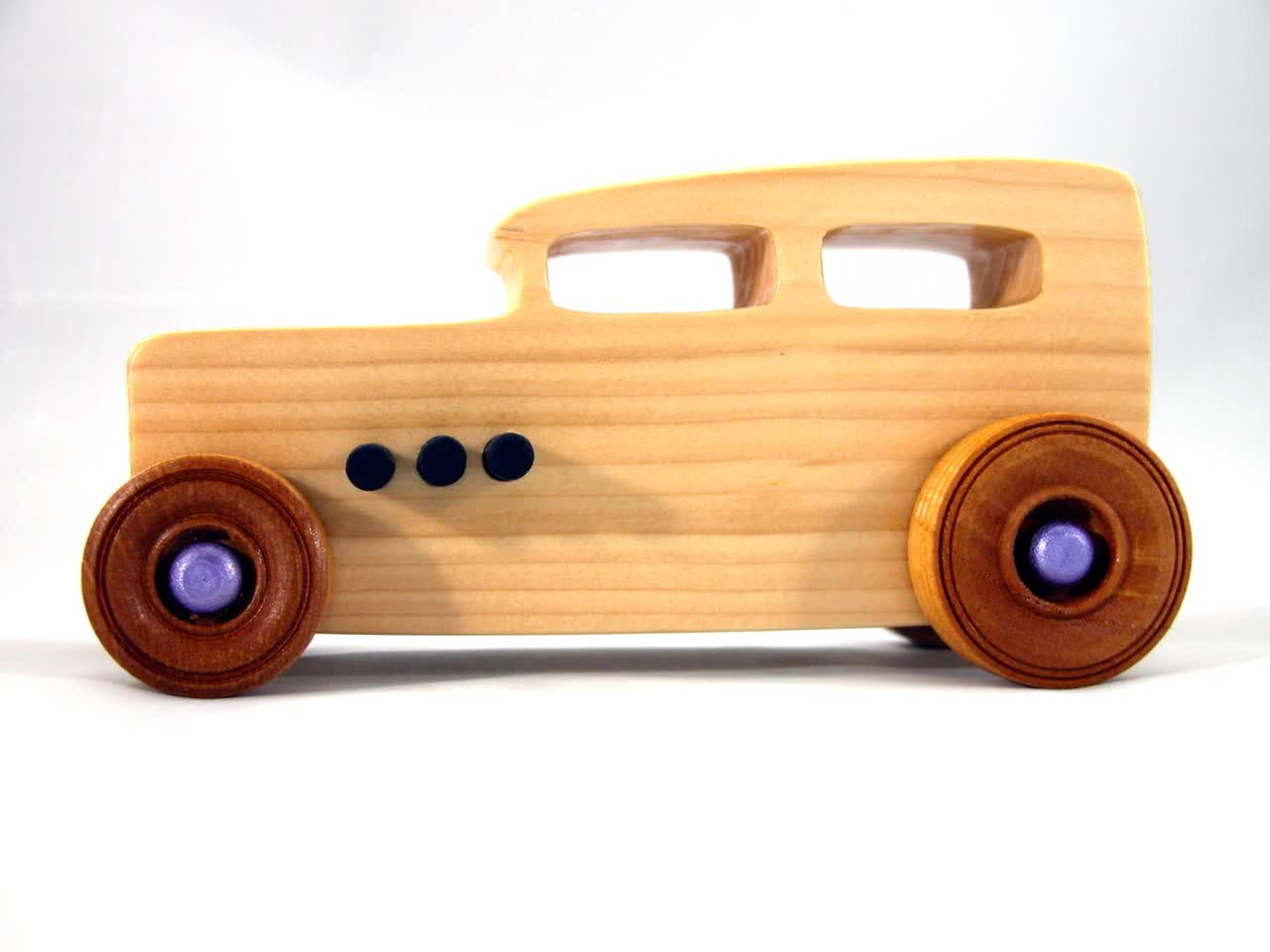 Wooden Toy Car: Hot Rod 1932 Sedan, Nontoxic Finish - Etsy UK