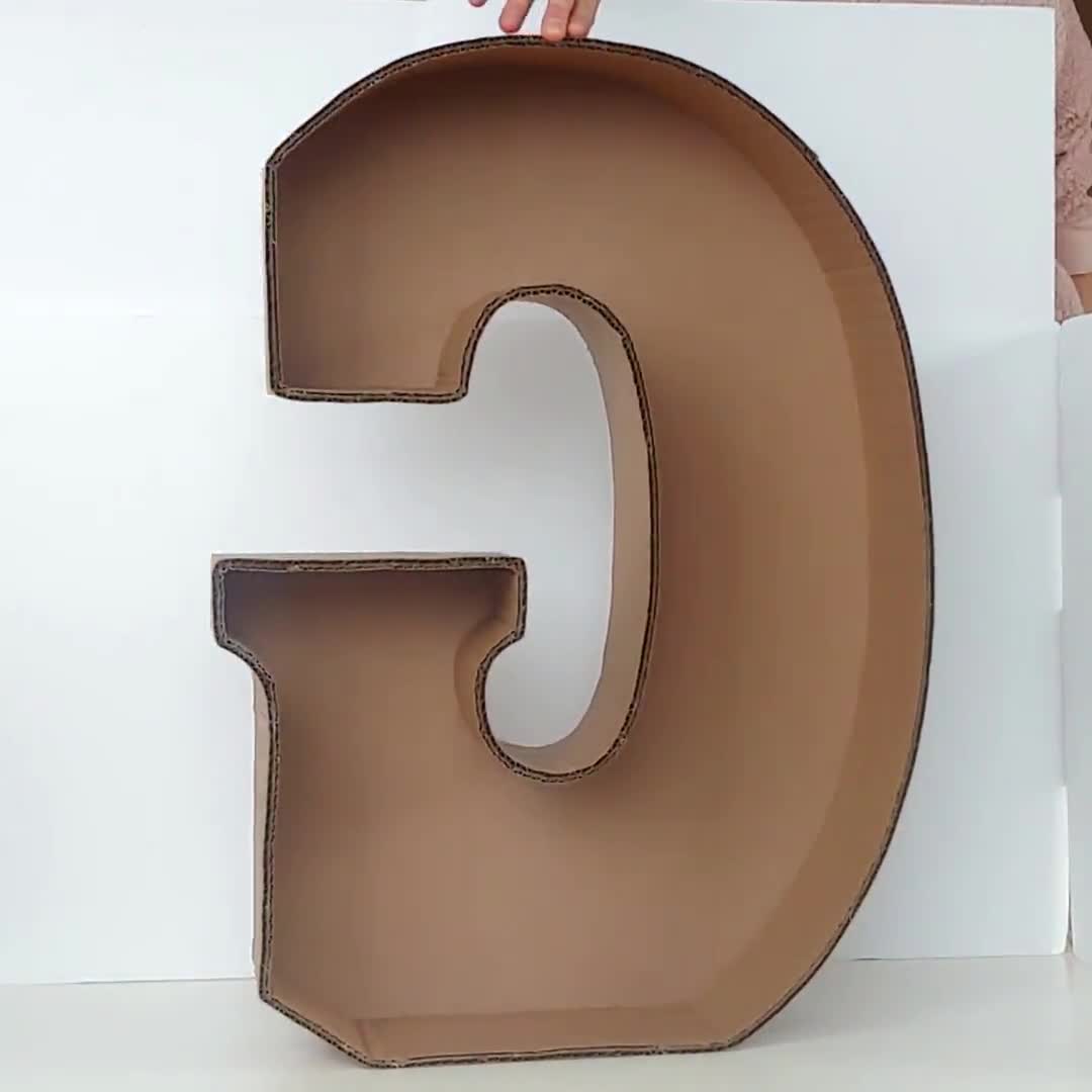 3D Buchstaben selber basteln – Anleitung und Vorlagen 