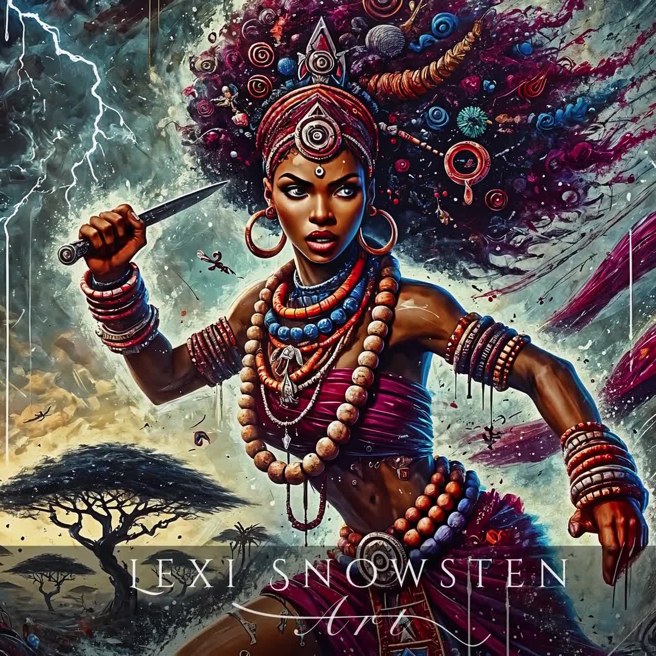 Oya, African Orisha Goddess of Wind, Storms, and Transformation