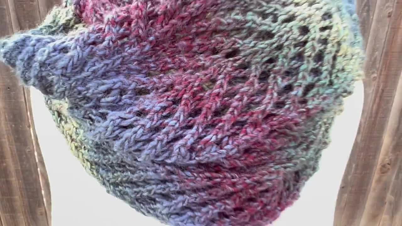Eve Infinity Knit Scarf Tutorial ~ Knit and Crochet Ever After